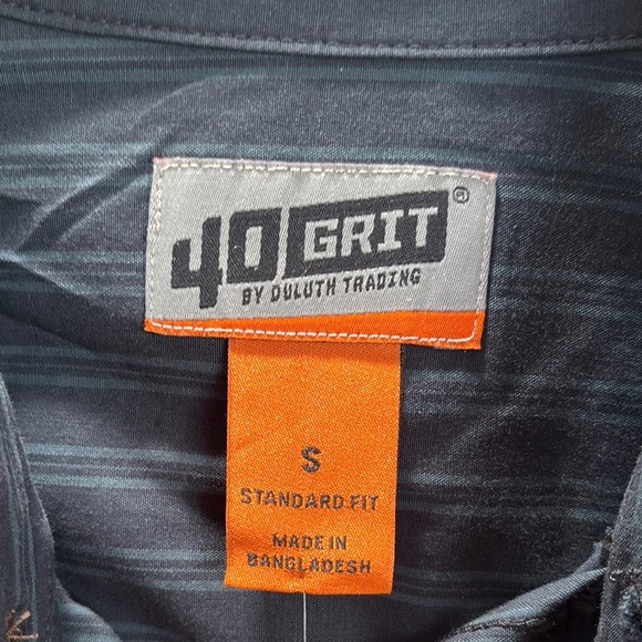 Black Casual Button Down Shirt with Vertical Stripes - Picture 6 of 9